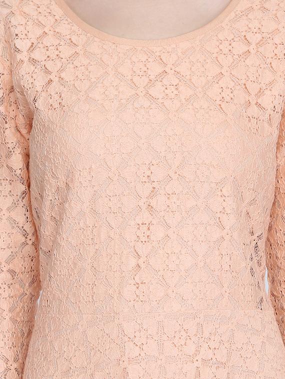 floral laced skater dress - 16613816 - Zoom Image - 4