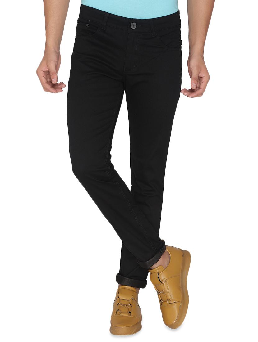 black solid plain jeans - 16613986 - Zoom Image - 1