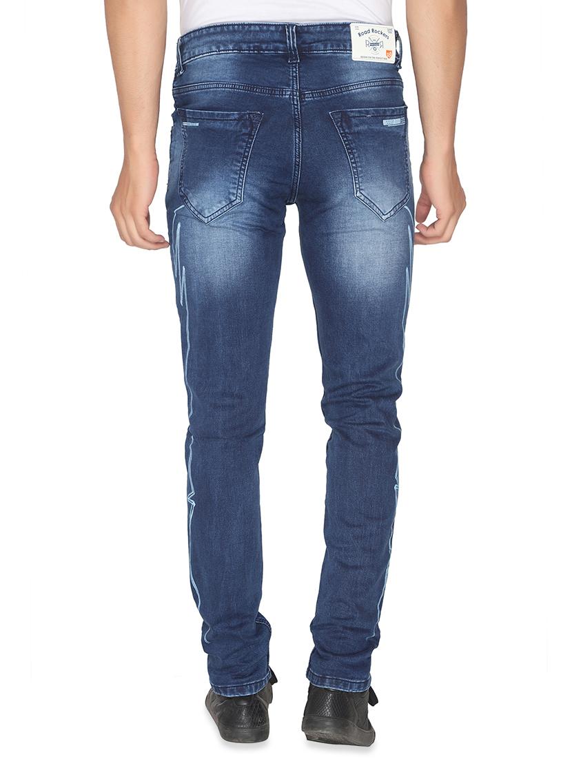 blue heavy washed jeans - 16613996 - Zoom Image - 3