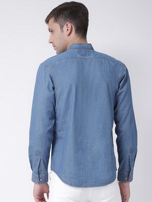 blue solid short kurta - 16614045 - Standard Image - 3