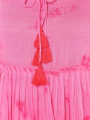 shibori flared kurti - 16614300 - Standard Image - 6