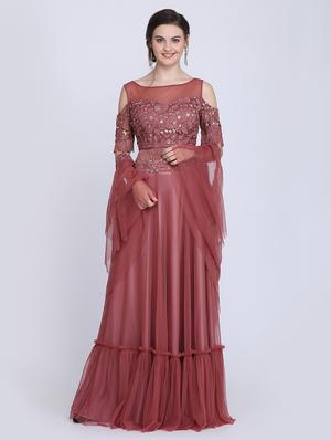 cold shoulder embroidered blouse - 16614346 - Standard Image - 4
