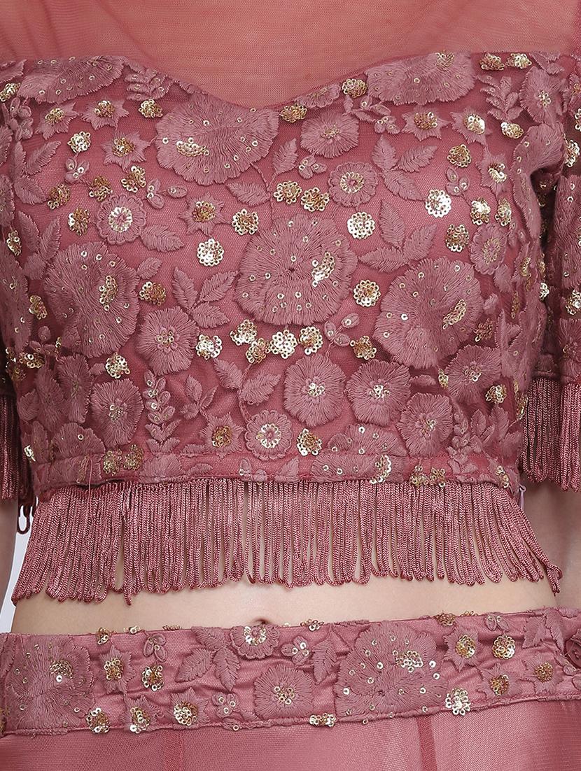 cold shoulder embroidered blouse - 16614346 - Zoom Image - 5