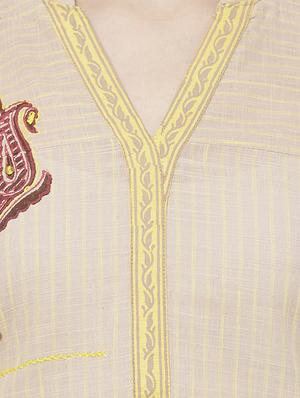 solid straight kurta - 16614385 - Standard Image - 4