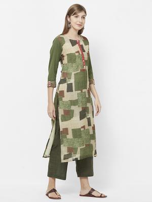 kaantha straight kurta - 16614386 - Standard Image - 2