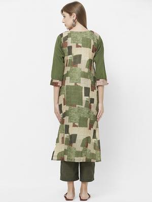 kaantha straight kurta - 16614386 - Standard Image - 3