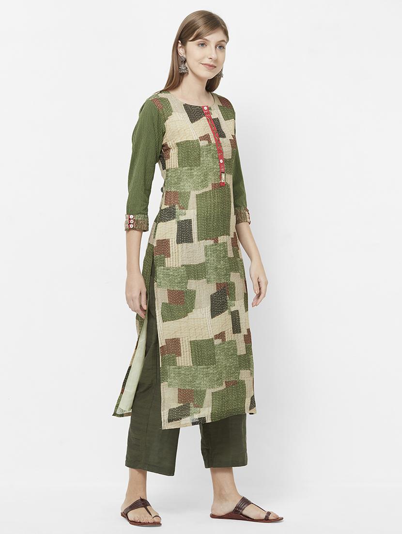 kaantha straight kurta - 16614386 - Zoom Image - 2
