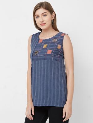 applique detail tunic - 16614394 - Standard Image - 2