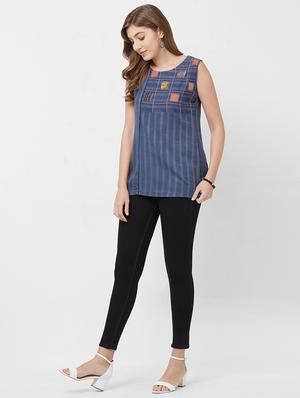 applique detail tunic - 16614394 - Standard Image - 4