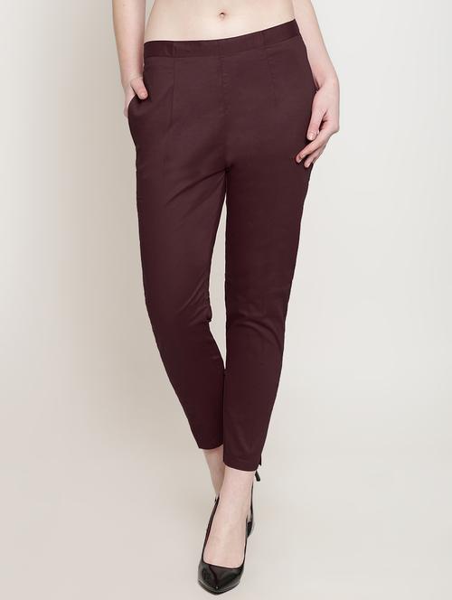 mid rise flat front trouser - 16614662 - Standard Image - 1
