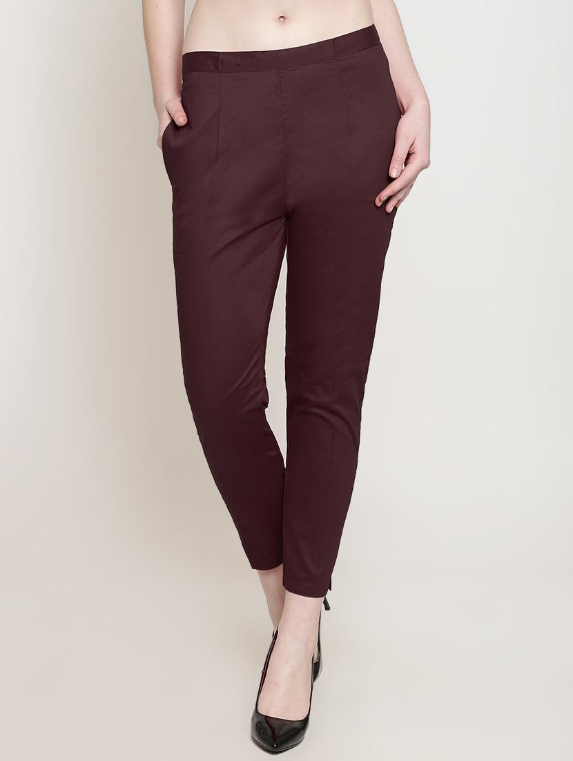 mid rise flat front trouser - 16614662 - Zoom Image - 1