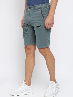 blue printed shorts - 16615216 - Standard Image - 3