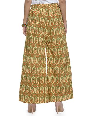 high rise floral palazzo - 16615289 - Standard Image - 3