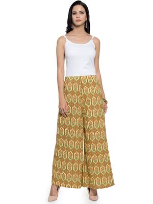 high rise floral palazzo - 16615289 - Standard Image - 4