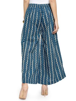 high rise chevron palazzo - 16615294 - Standard Image - 3