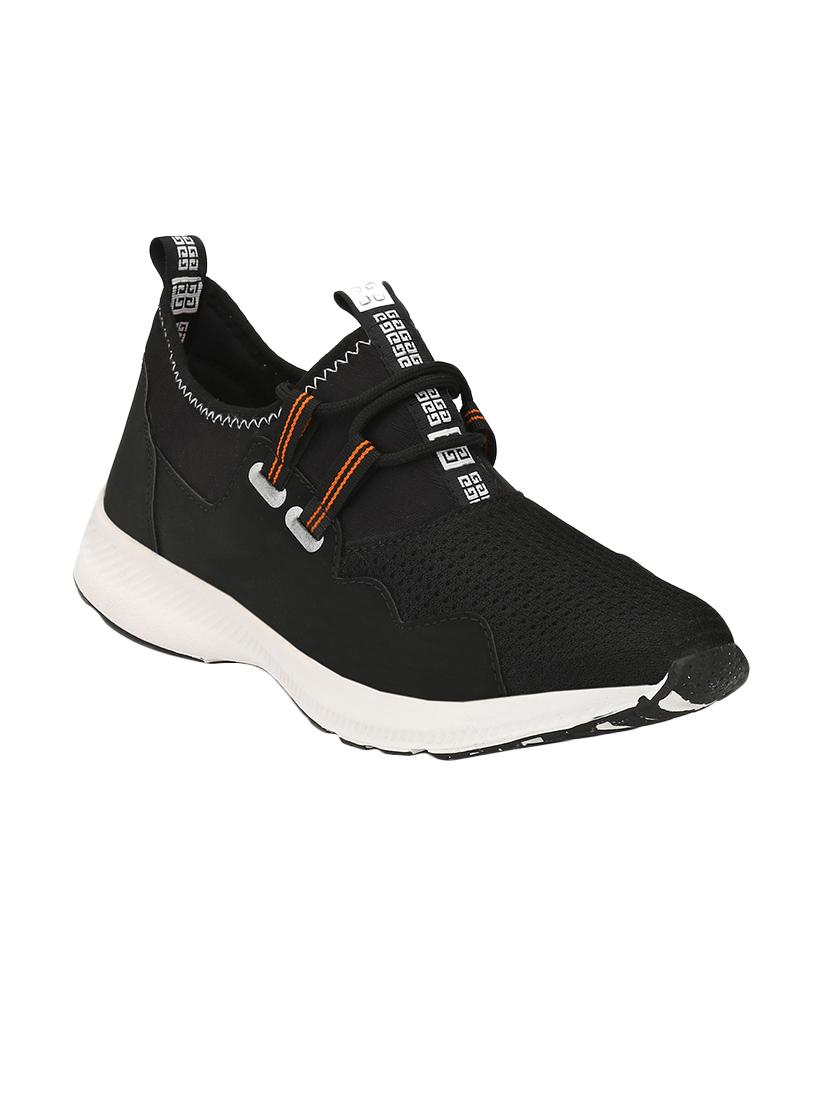 black mesh lace up sport shoes - 16615702 - Zoom Image - 1