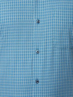 blue checkered formal shirt - 16615828 - Standard Image - 5