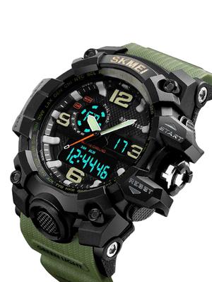 skmei 1155 round dial analog and digital watch - 16615876 - Standard Image - 2