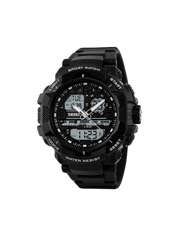 skmei 1164 round dial digital and analog watch - 16615879 - Zoom Image - 2