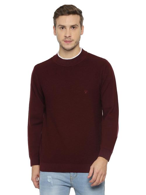 red self design pullover - 16616029 - Standard Image - 1