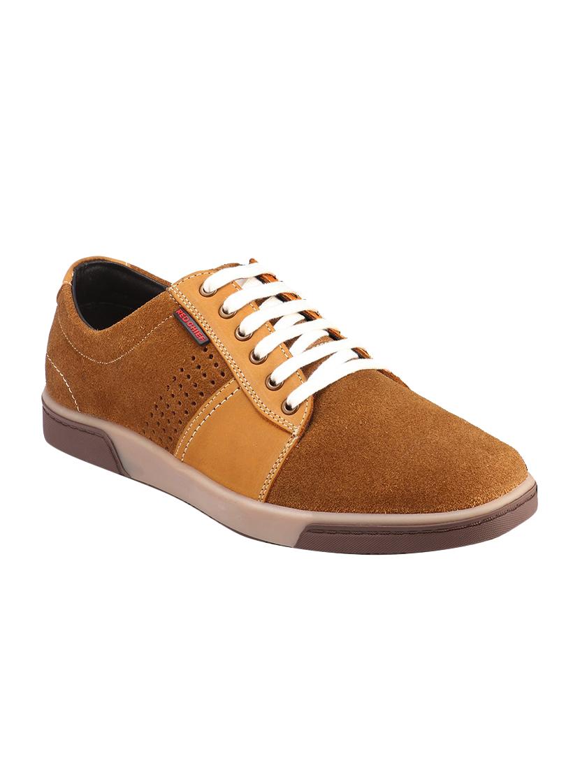 brown suede lace up sneakers - 16616171 - Zoom Image - 1