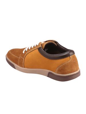 brown suede lace up sneakers - 16616173 - Standard Image - 3