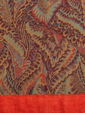 tassel hem wool stole - 16616193 - Standard Image - 4