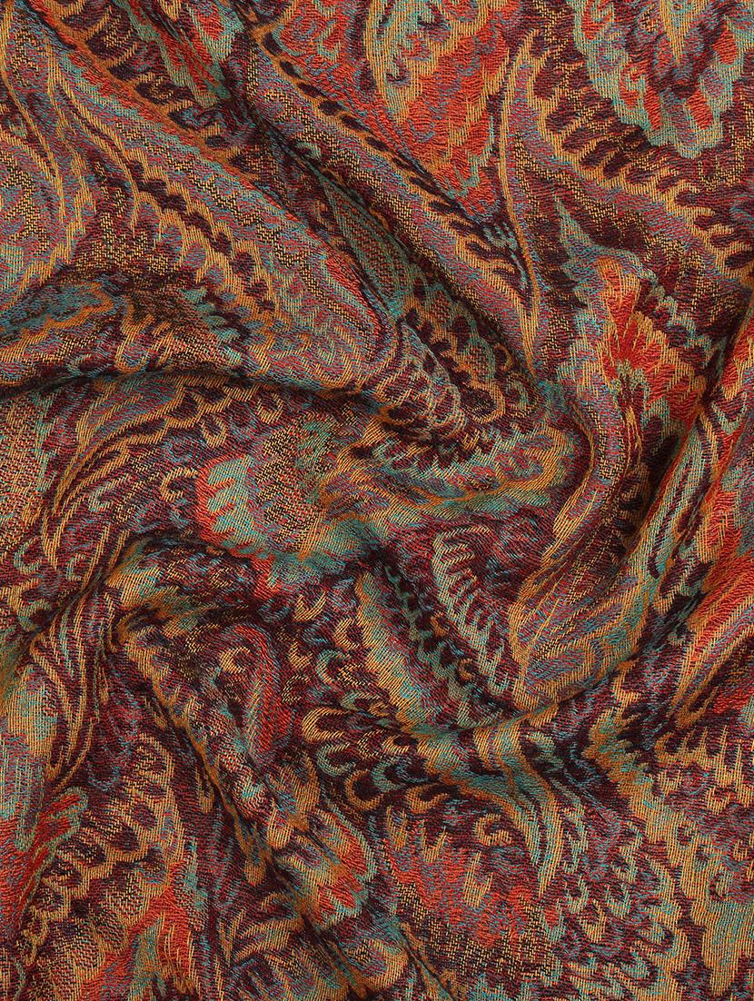 tassel hem wool stole - 16616193 - Zoom Image - 3