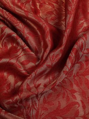 frayed hem floral wool stole - 16616195 - Standard Image - 3