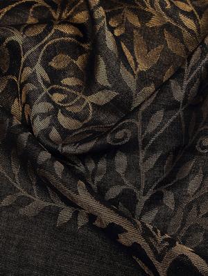 frayed hem floral wool stole - 16616196 - Standard Image - 3