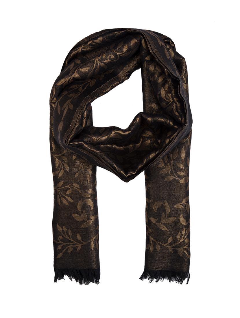 frayed hem floral wool stole - 16616196 - Zoom Image - 2