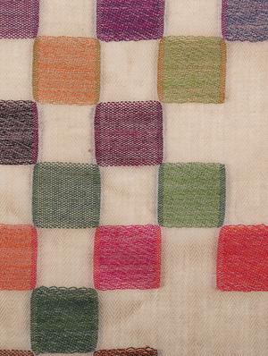 frayed hem checks wool stole - 16616200 - Standard Image - 3