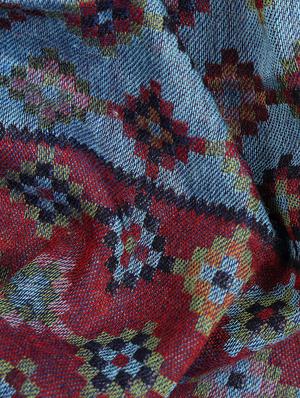 frayed hem wool stole - 16616202 - Standard Image - 3