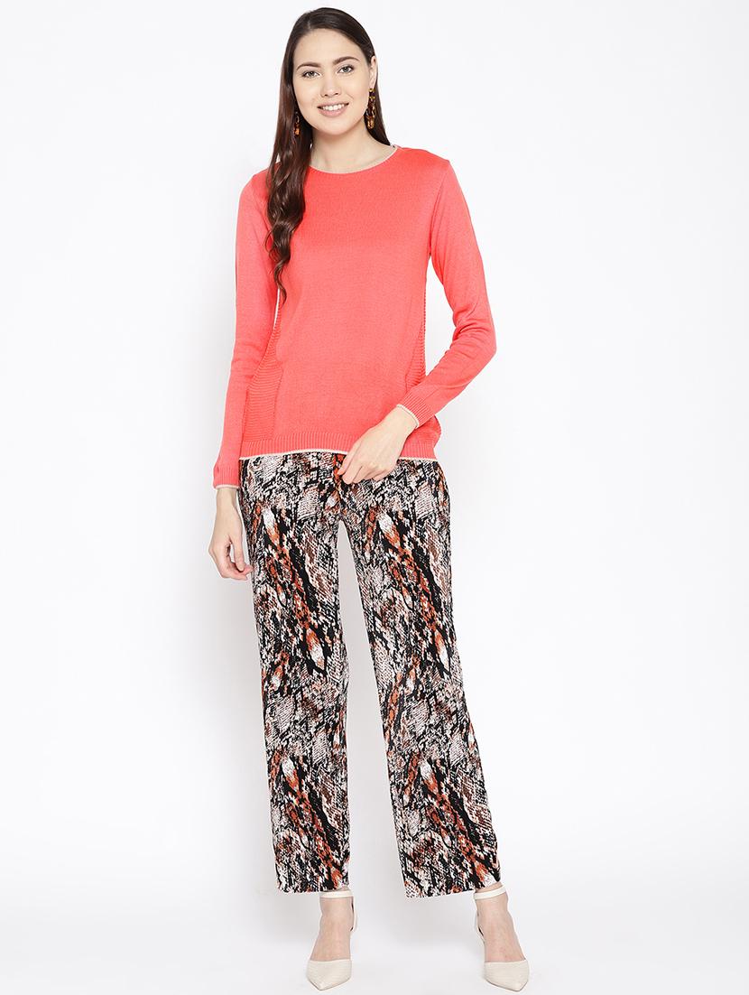 crew neck solid pullover - 16616292 - Zoom Image - 1