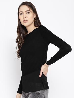 round neck long sleeved pullover - 16616300 - Standard Image - 3