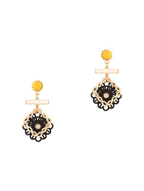 black metal drop earring - 16616941 - Standard Image - 1