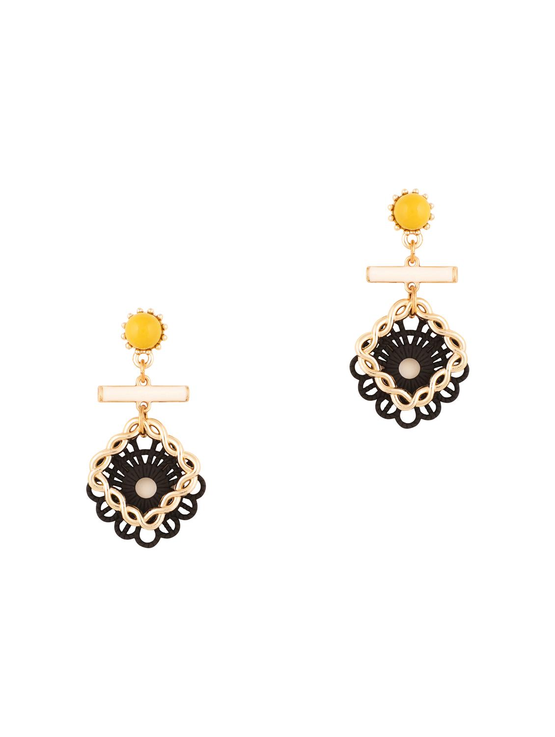 black metal drop earring - 16616941 - Zoom Image - 1