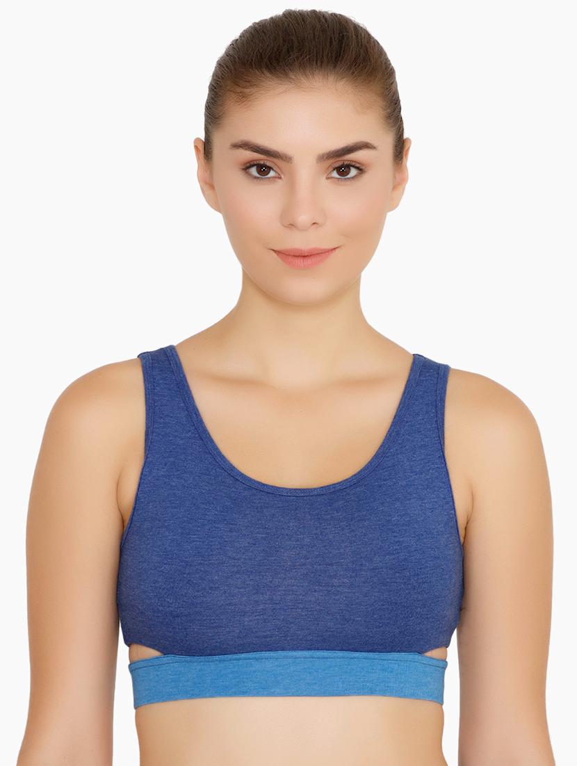scoop neck sports bra - 16617047 - Zoom Image - 1