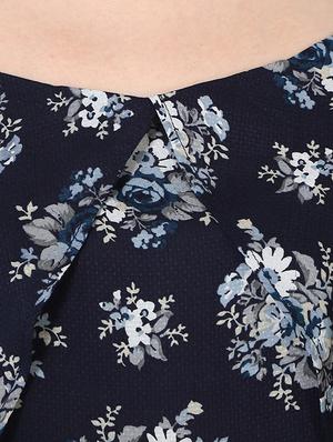cold shoulder floral top - 16617987 - Standard Image - 5