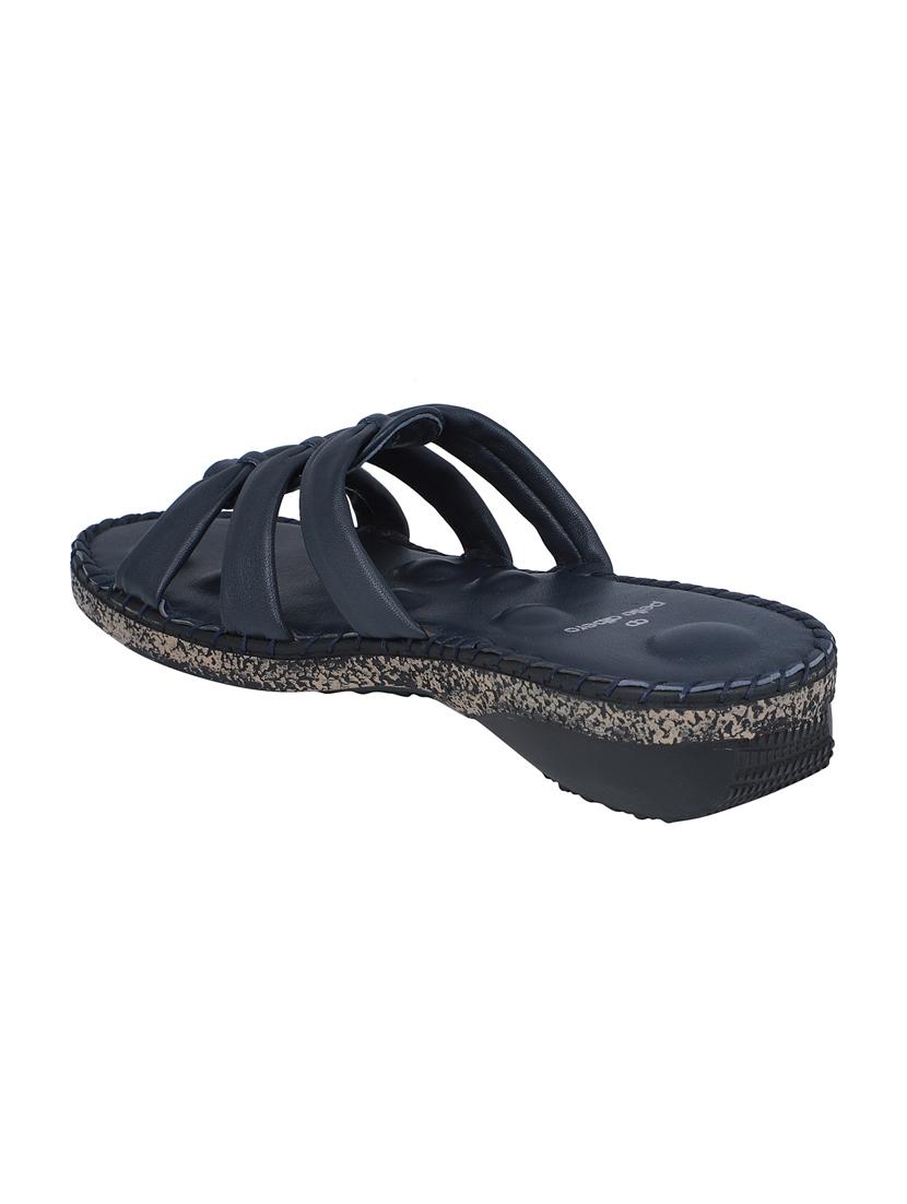blue slip on sandals - 16618019 - Zoom Image - 3