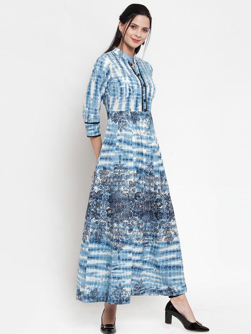 shibori anarkali kurta - 16618068 - Zoom Image - 2