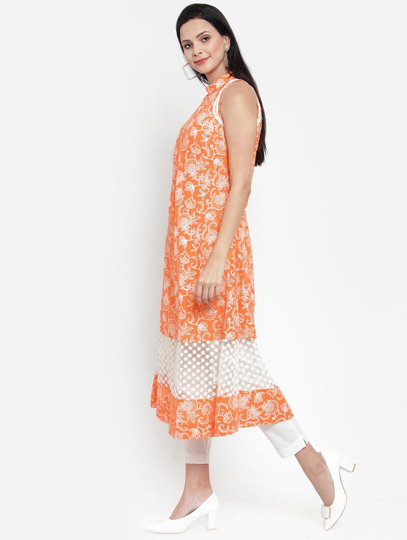 printed a-line kurta - 16618076 - Zoom Image - 2
