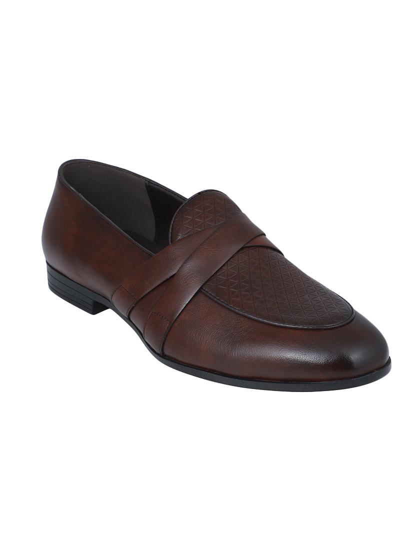 brown leather slip ons - 16618142 - Zoom Image - 1