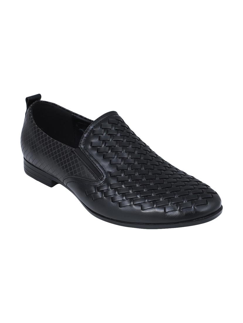 black leather slip ons - 16618147 - Zoom Image - 1