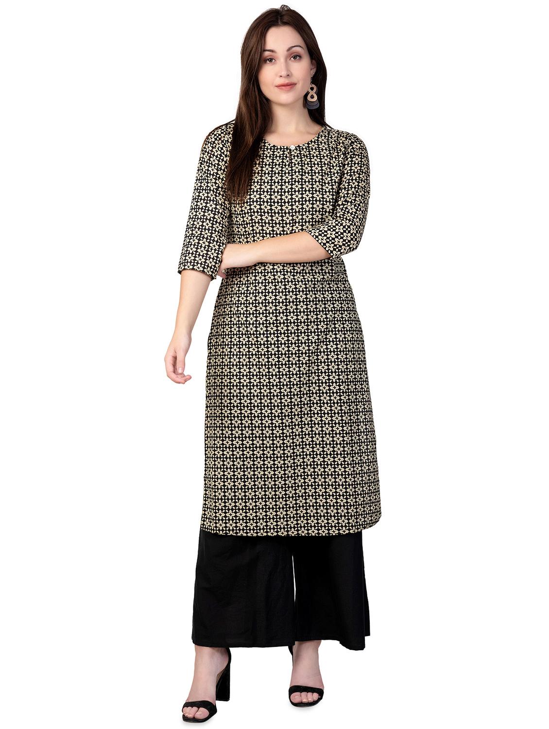 printed straight kurta - 16618162 - Zoom Image - 1