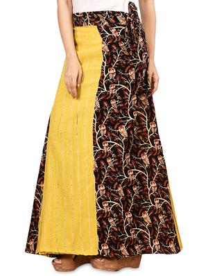 tie knot animal print flared wrap skirt - 16618209 - Standard Image - 2