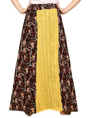 tie knot animal print flared wrap skirt - 16618209 - Standard Image - 3