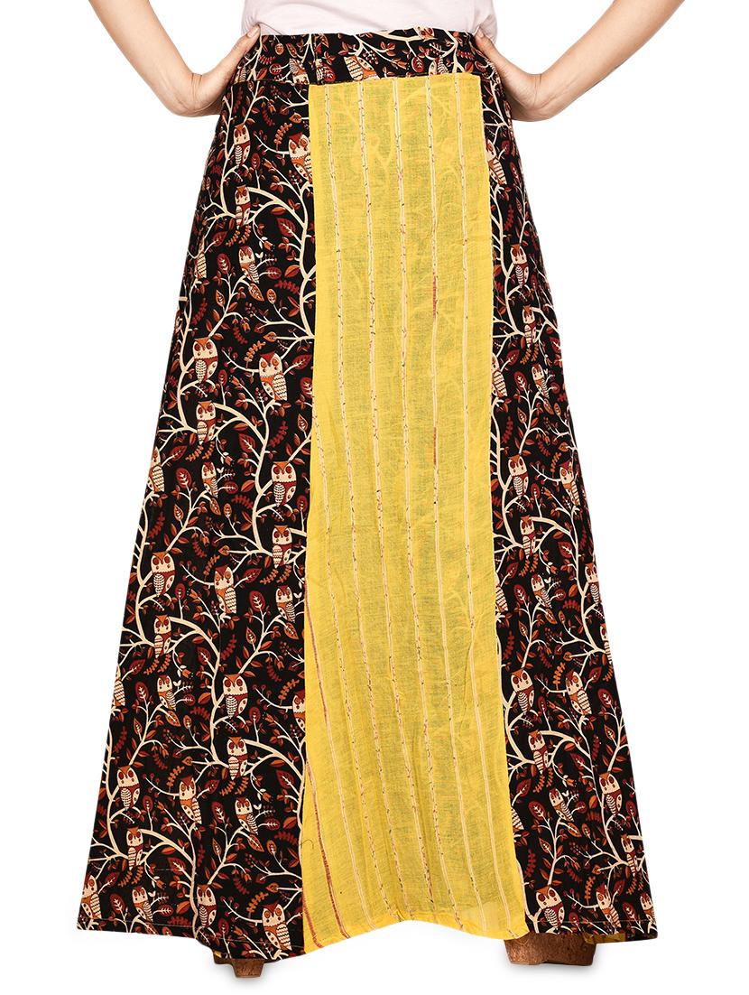 tie knot animal print flared wrap skirt - 16618209 - Zoom Image - 3
