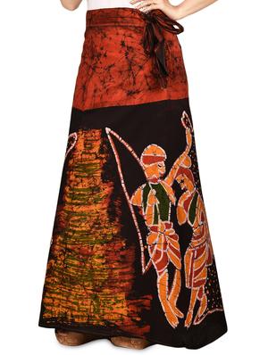 tie knot flared wrap skirt - 16618210 - Standard Image - 2