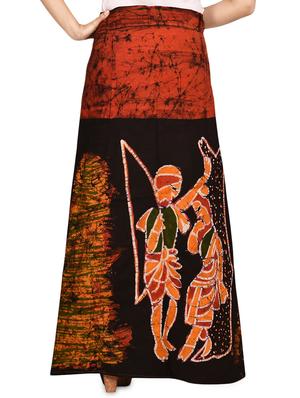 tie knot flared wrap skirt - 16618210 - Standard Image - 3
